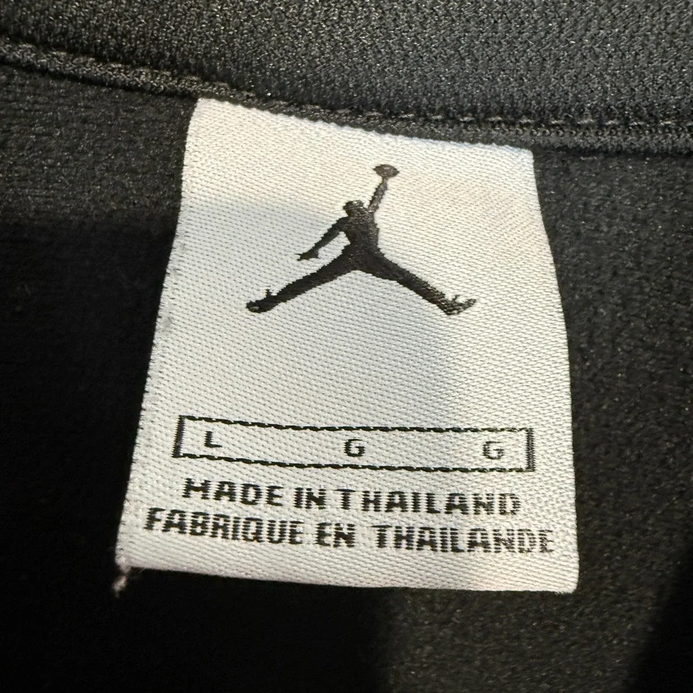Vintage Air Jordan Track Jacket Mens Large‎ 3D Emblem Embroidered Sweatshirt Y2k